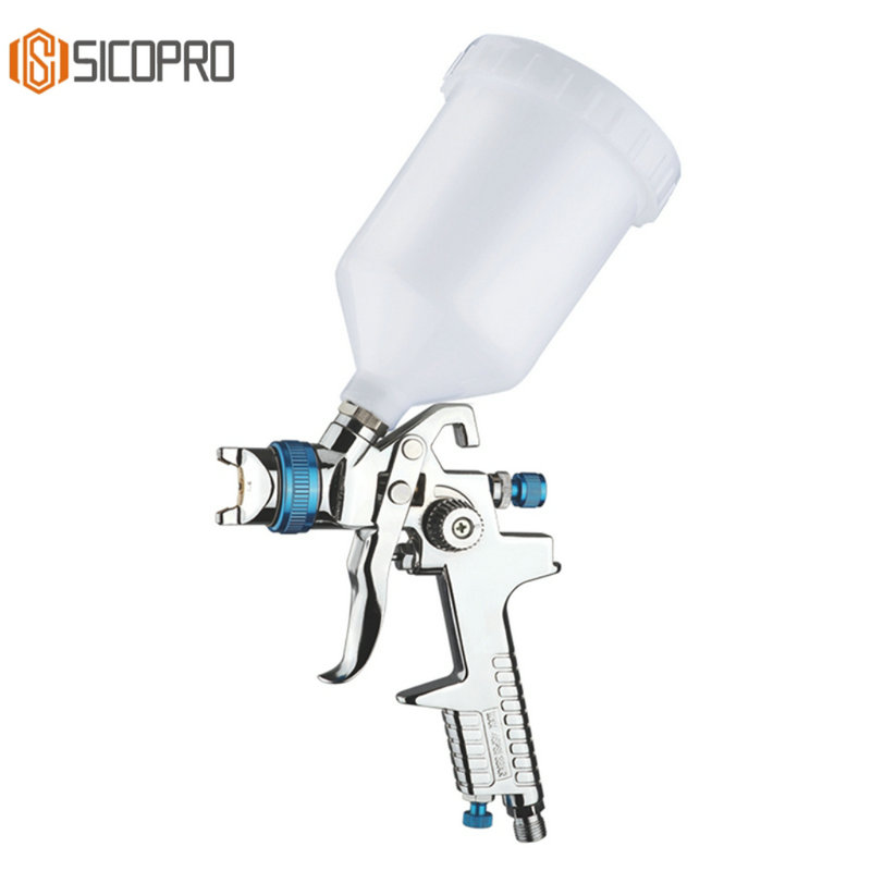 H-827A LVLP Gravity Spray Gun – 600ml Cup, 1.4/1.7/2.0mm Nozzle, for Car, Wood, Industry