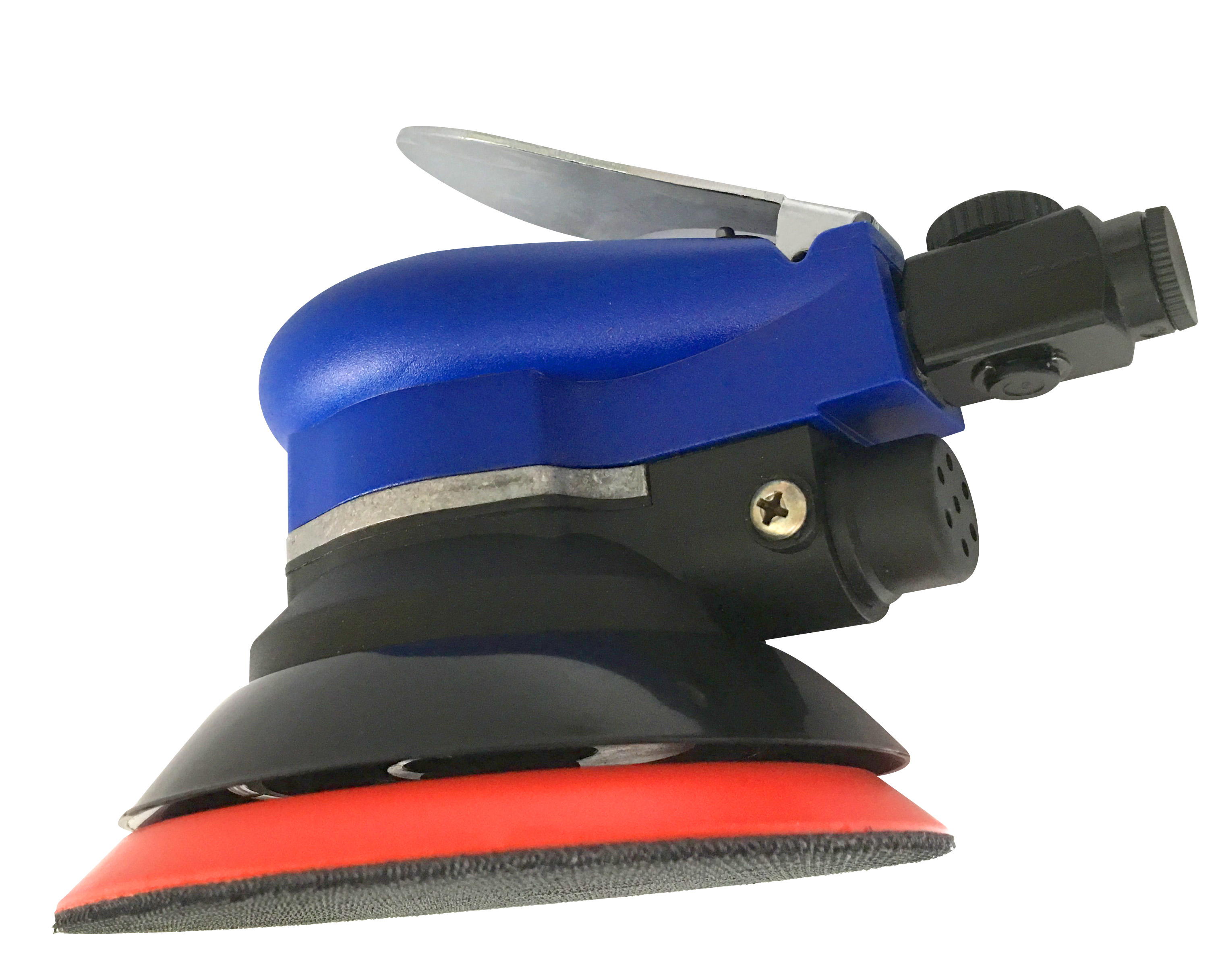 Ergonomic Pneumatic Orbital Finishing Sander with Palm Lever Control