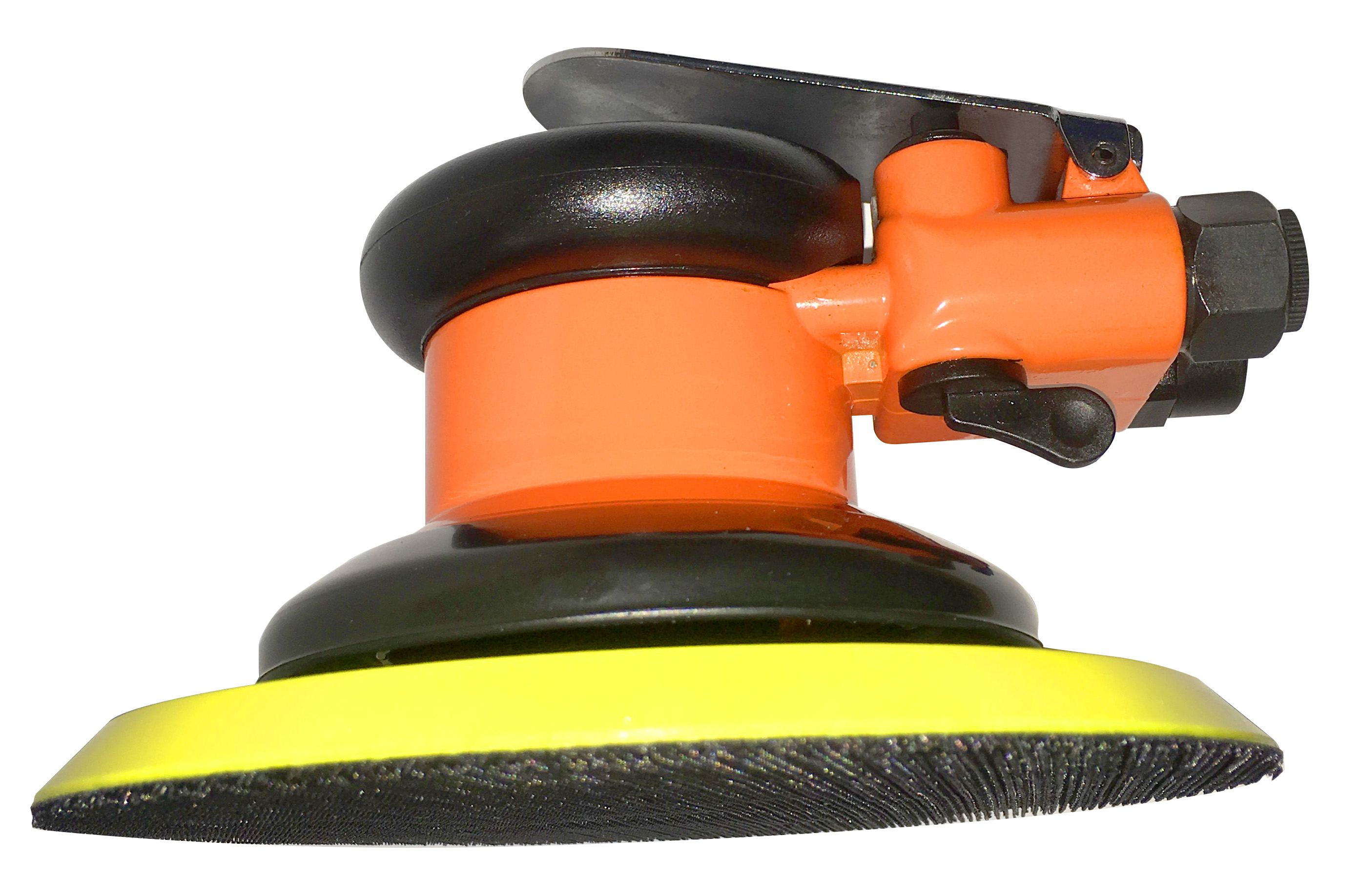 Low-Profile 6-Inch Pneumatic Palm Sander with Air Regulator