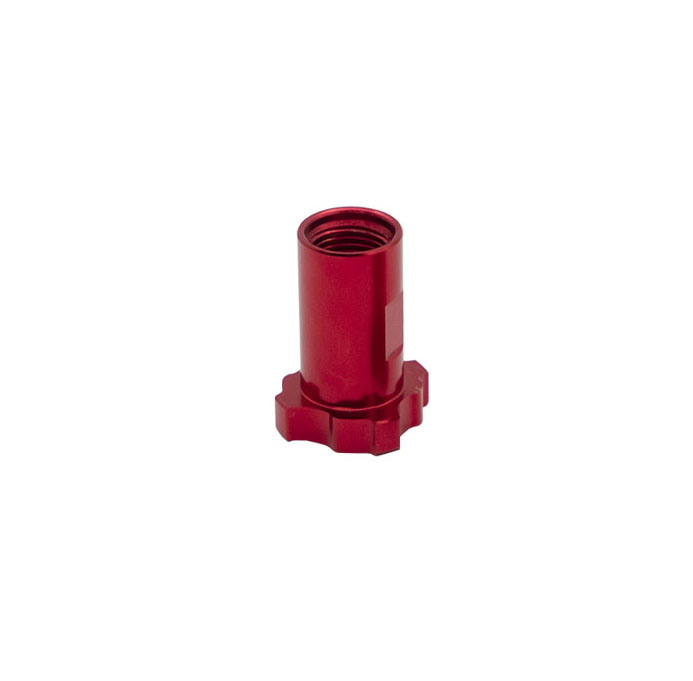 JT-16 Red Anodized Spray Gun Paint Cup Adapter