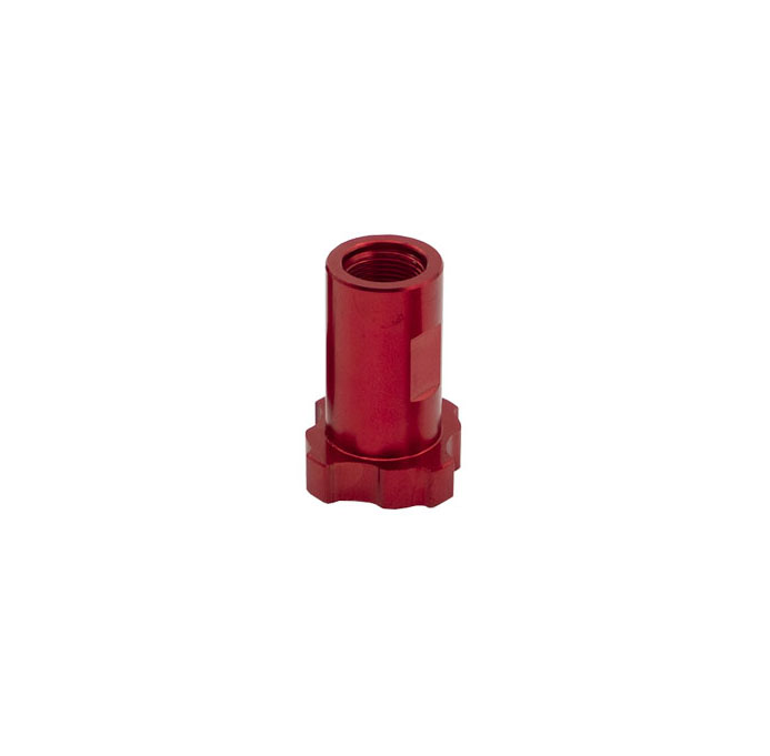 JT-17 Red Anodized Female Thread Spray Gun Paint Cup Adapter