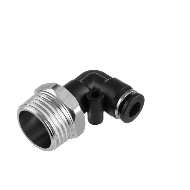KS-03 Male Thread 90-Degree Push-In Pneumatic Elbow Fitting