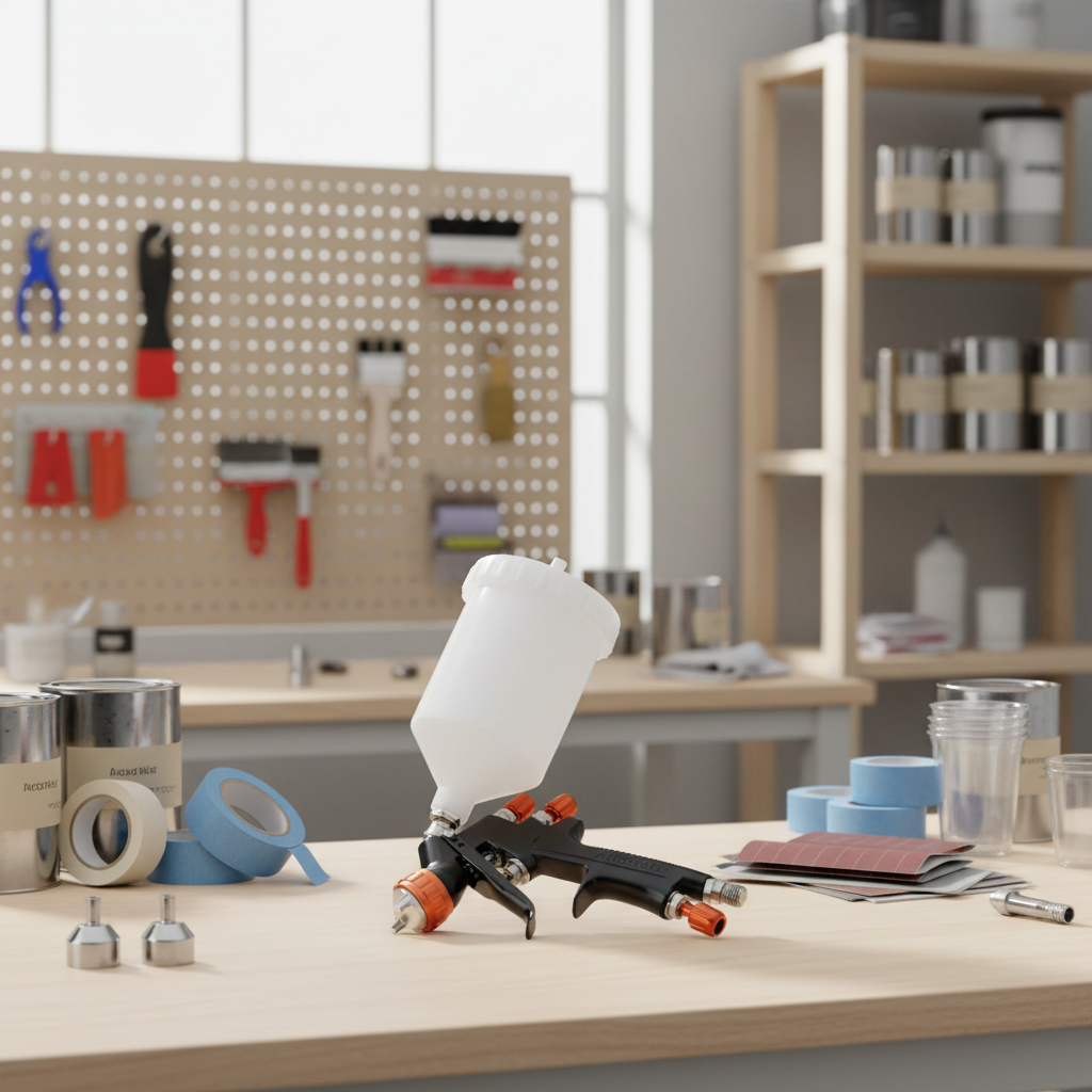 MP-791 Workshop Gravity Feed Spray Gun for Primer, Topcoat and Touch-Up