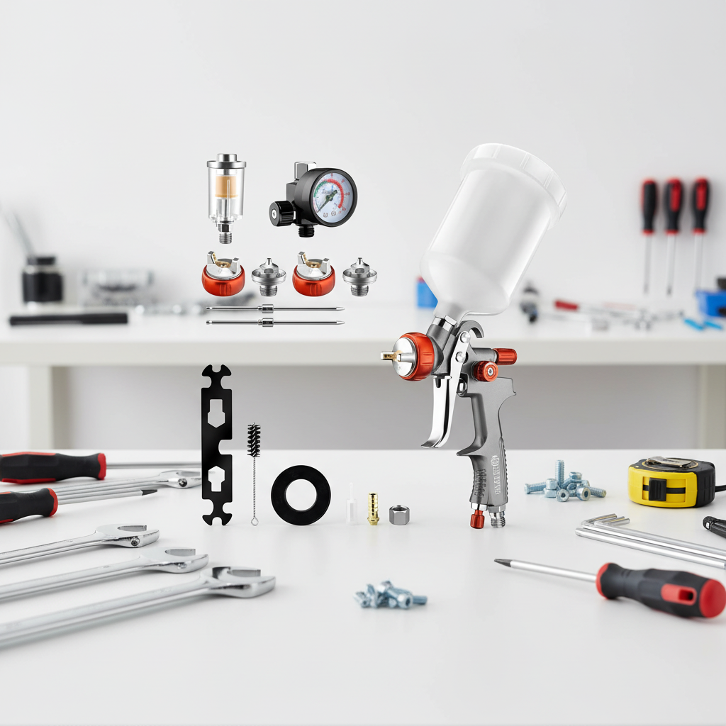 SK100B Low Pressure LVLP Gravity Paint Spray Gun for Automotive Refinishing