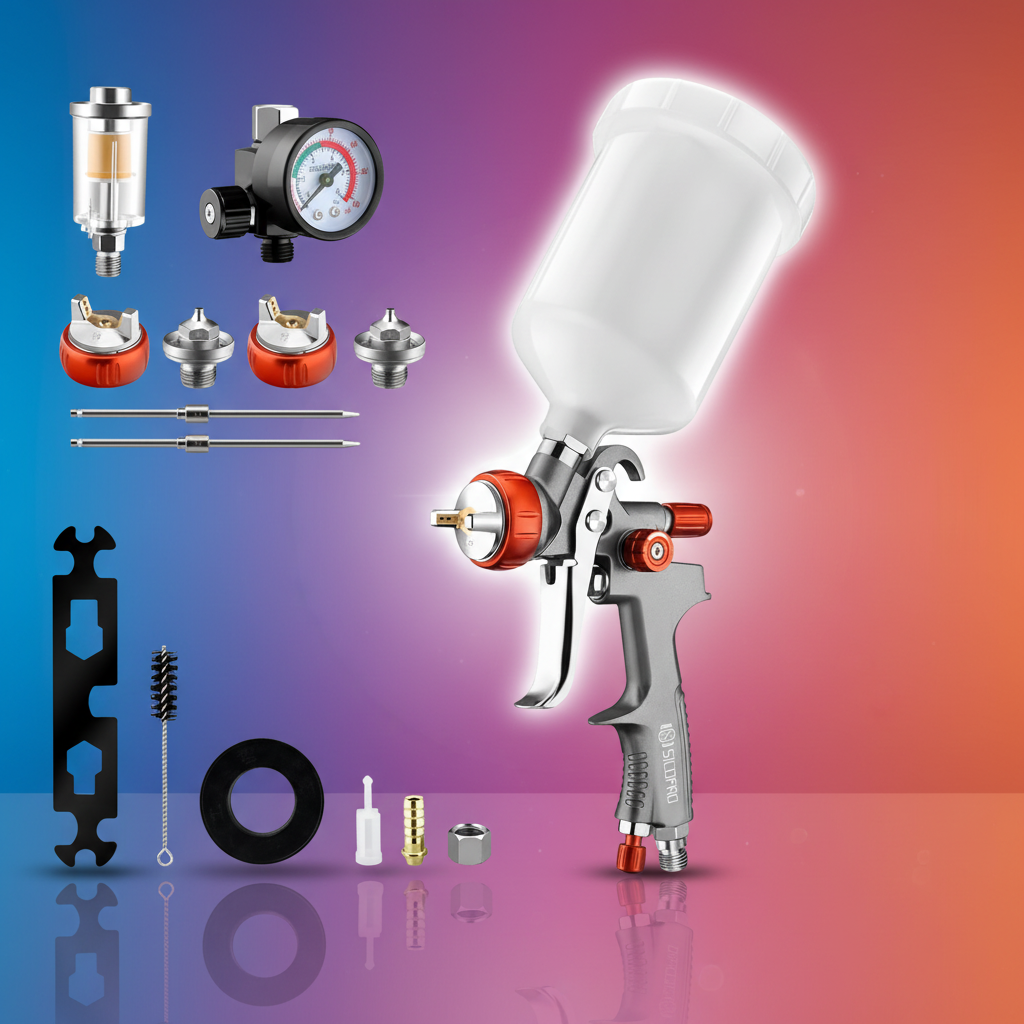Professional LVLP Fine Finish Spray Gun SK-100B for Car and Furniture Painting