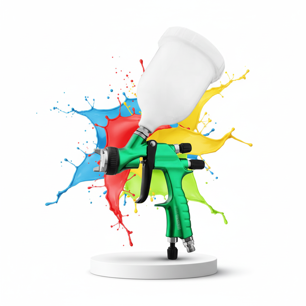 Industrial LVLP Gravity Feed Spray Gun for Car Paint and Furniture Coating