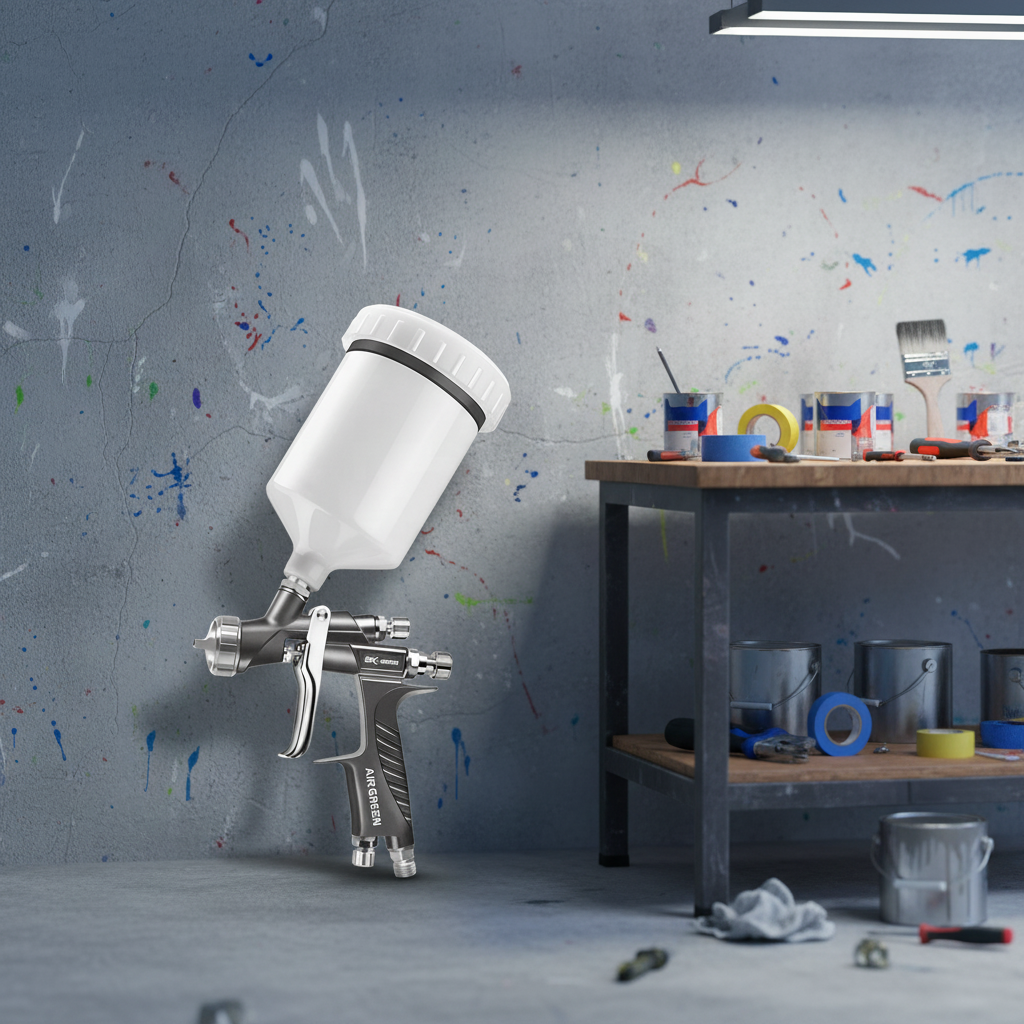 Compact LVLP Spray Gun for Furniture and DIY Painting