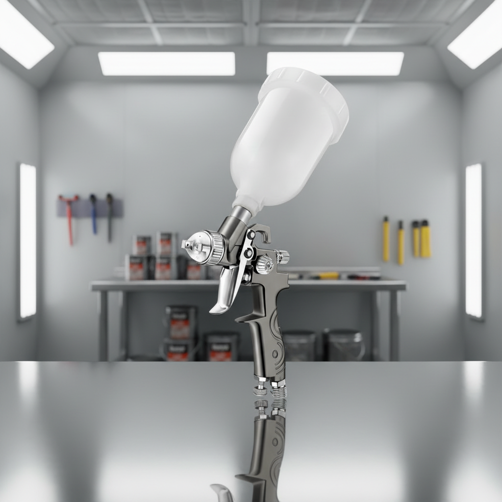SK‑350 LVLP Gravity Feed Spray Gun for Automotive and Furniture Painting