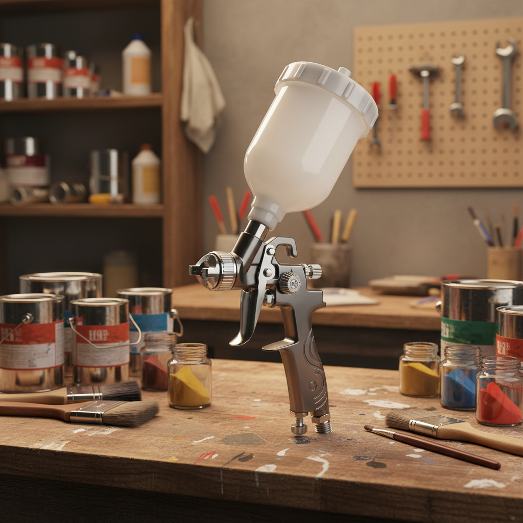 SK‑350 LVLP Fine Finish Spray Gun for Furniture and Wood Coating