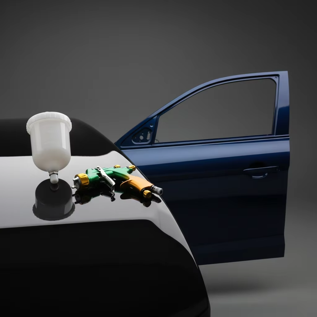 V-8007 LVLP Spray Gun Professional Air Spray Gun Gravity Feed Paint Tool