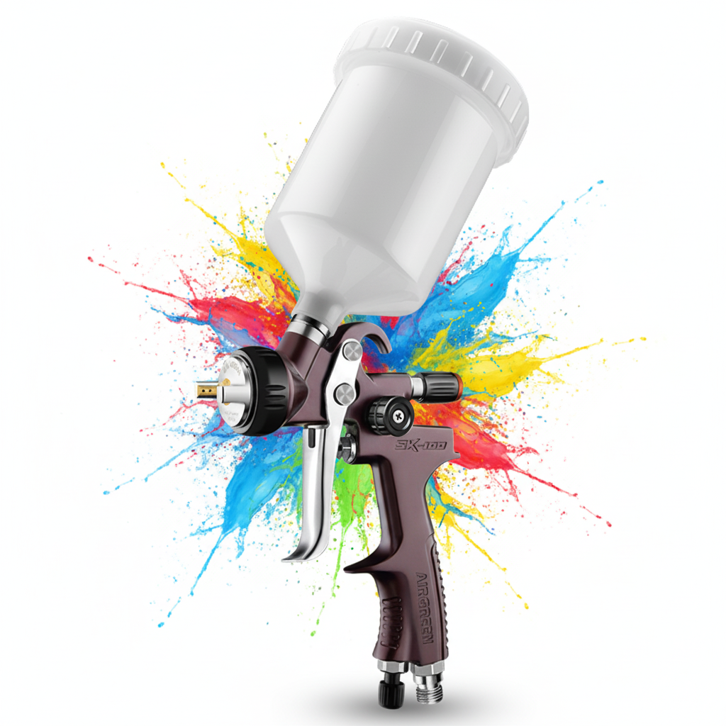 Low Pressure LVLP Gravity Feed Spray Gun for Car Refinishing