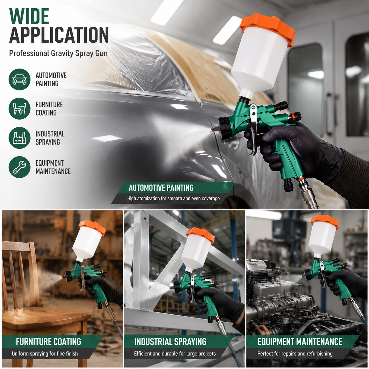 Multi-Color Alternating Spraying: Fast Non-Disassembly Spray Gun Cleaning Workflow