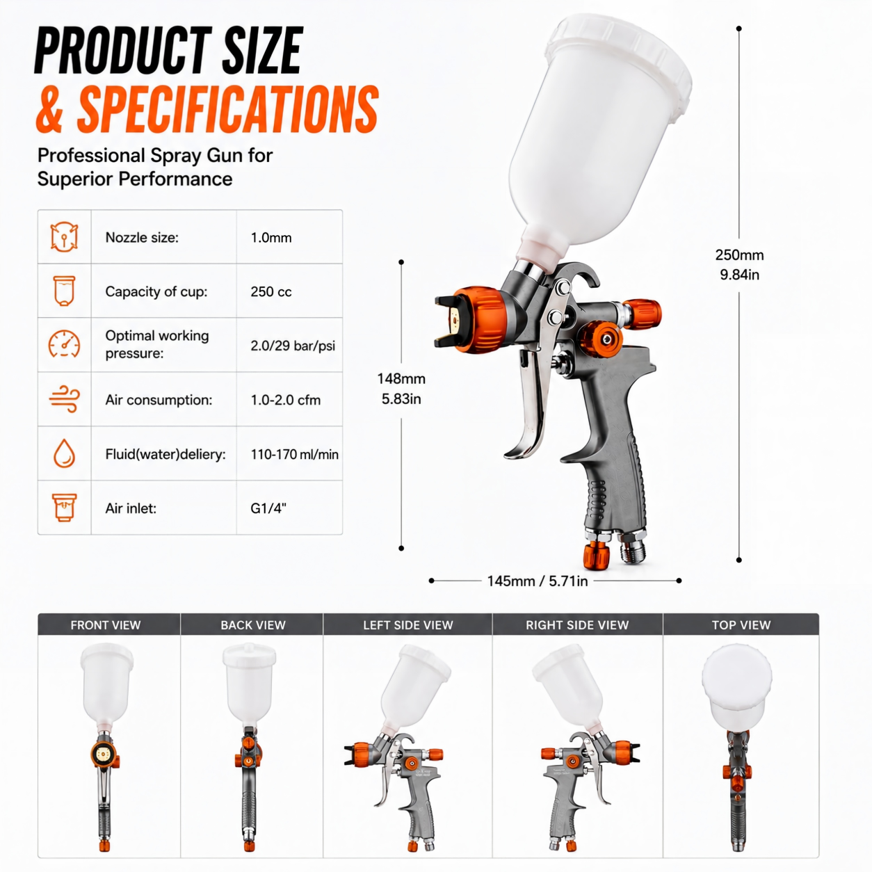 Dry-to-Wet Layer Transition Control Using Spray Gun Air Pressure for Softer Blending