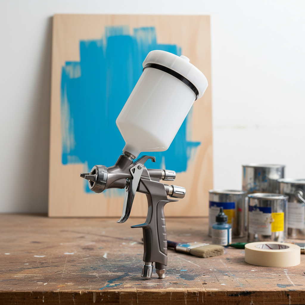 Professional Gravity Feed LVLP Paint Spray Gun for Furniture Finishing