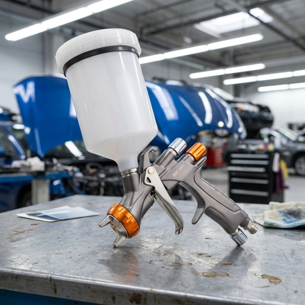 LVLP Body Shop Spray Gun with Adjustable Pattern Control
