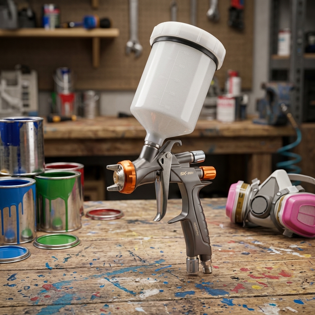 LVLP Fine Finish Paint Spray Gun for Wood and Metal Coating
