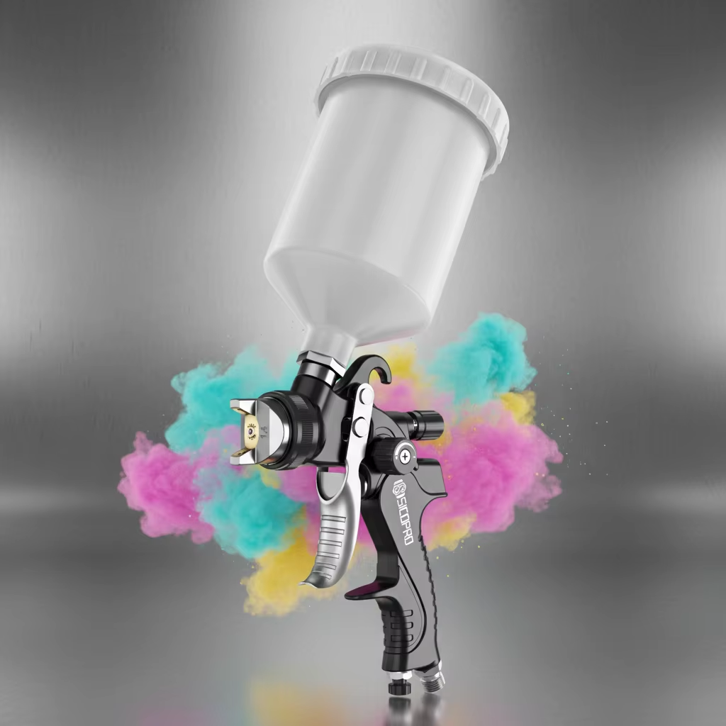 Fine Finish Gravity Spray Gun for Creative Coating Applications