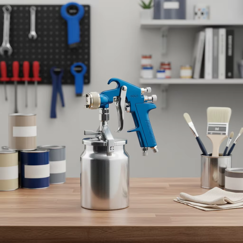 Creative Studio LVLP Spray Gun with Aluminum Cup for Multi-Surface Finishing