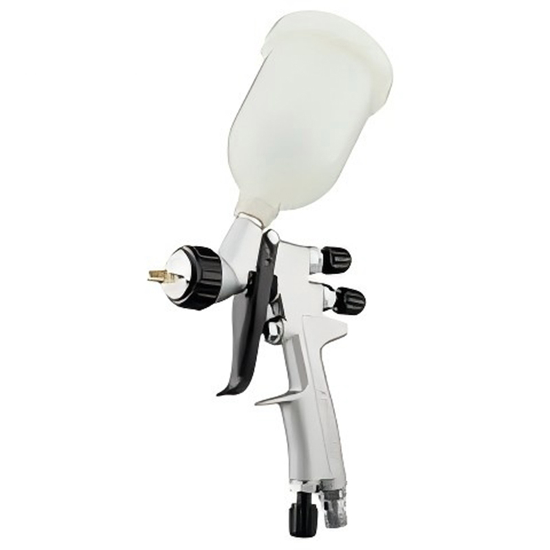 Classic White Cup LVLP Gravity Feed Spray Gun for Automotive Refinishing
