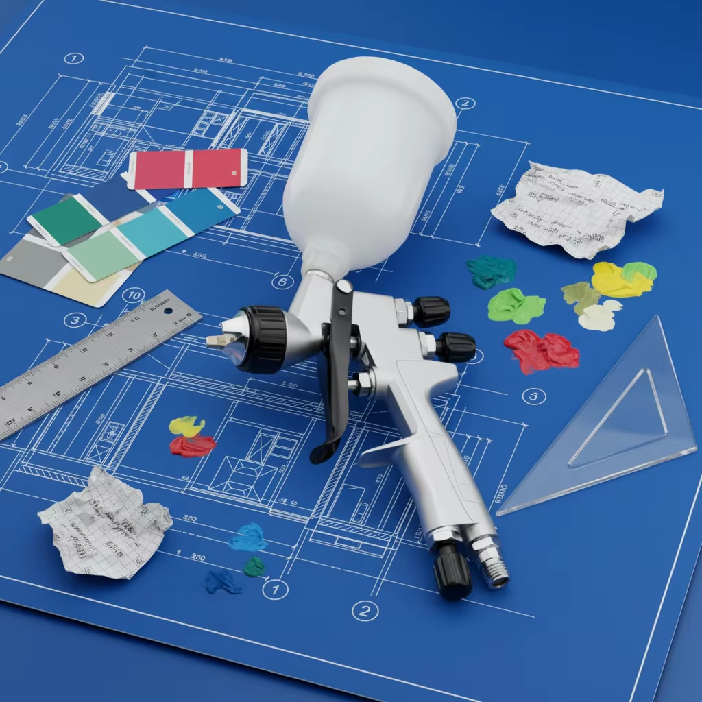 Automotive Refinishing LVLP Spray Gun High Precision Paint Tool