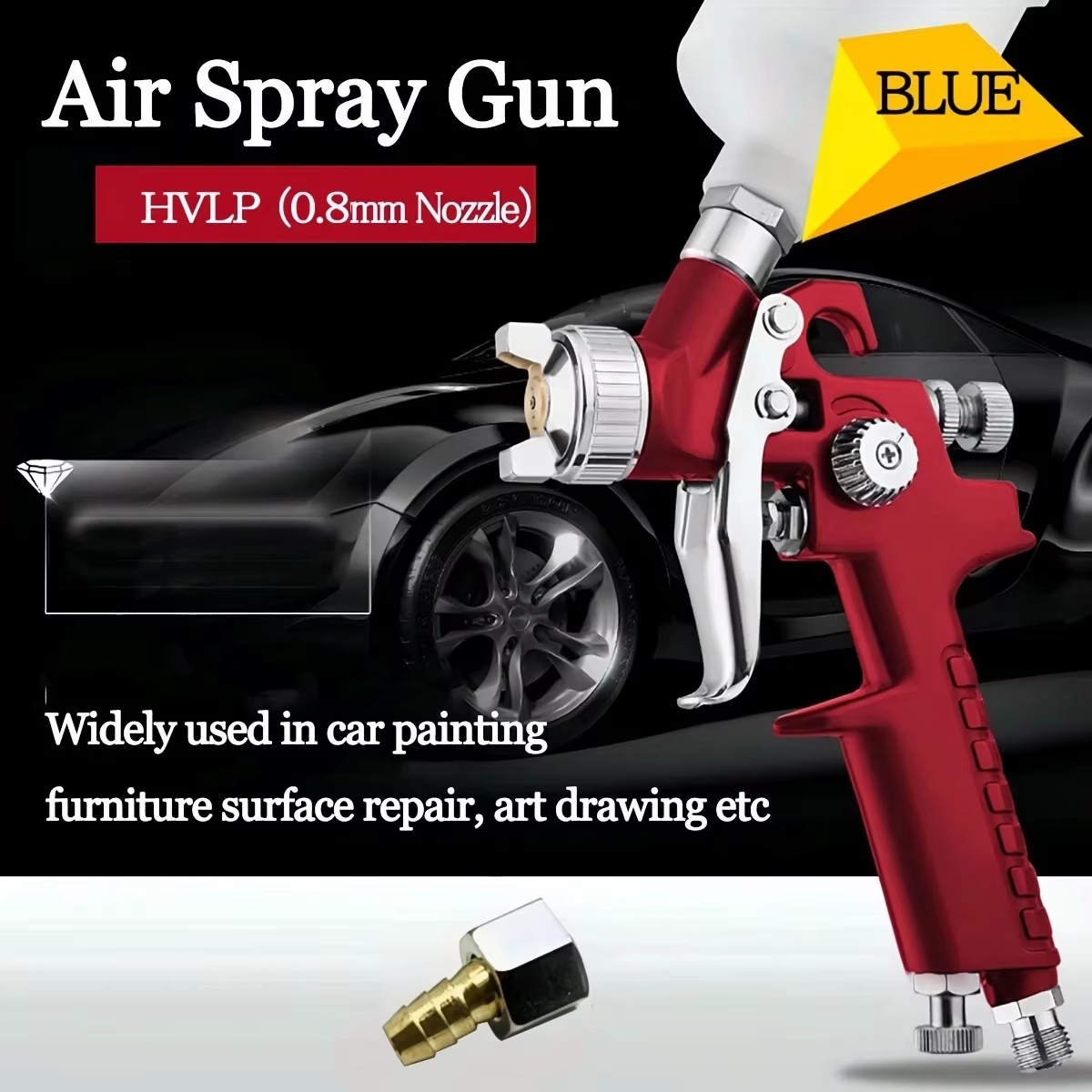 H-2000 LVLP Spray Gun - High Efficiency for Precision Coating