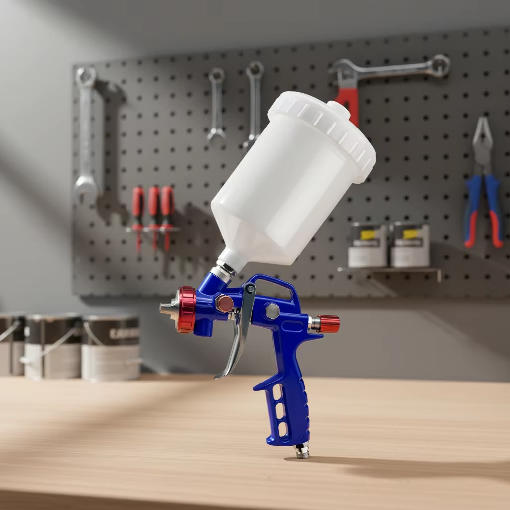 Professional LVLP Gravity Feed Paint Spray Gun with Large Top Cup