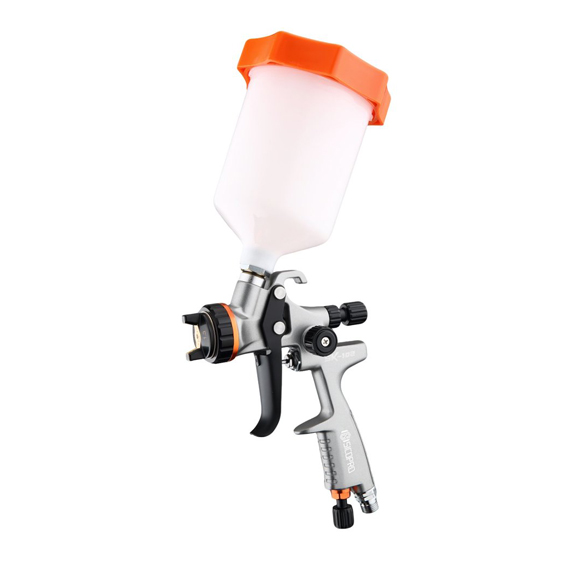 Professional LVLP Gravity Feed Spray Gun with Adjustable Nozzle and Cup