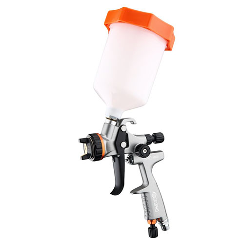 LVLP Gravity Feed Spray Gun with Plastic Paint Cup