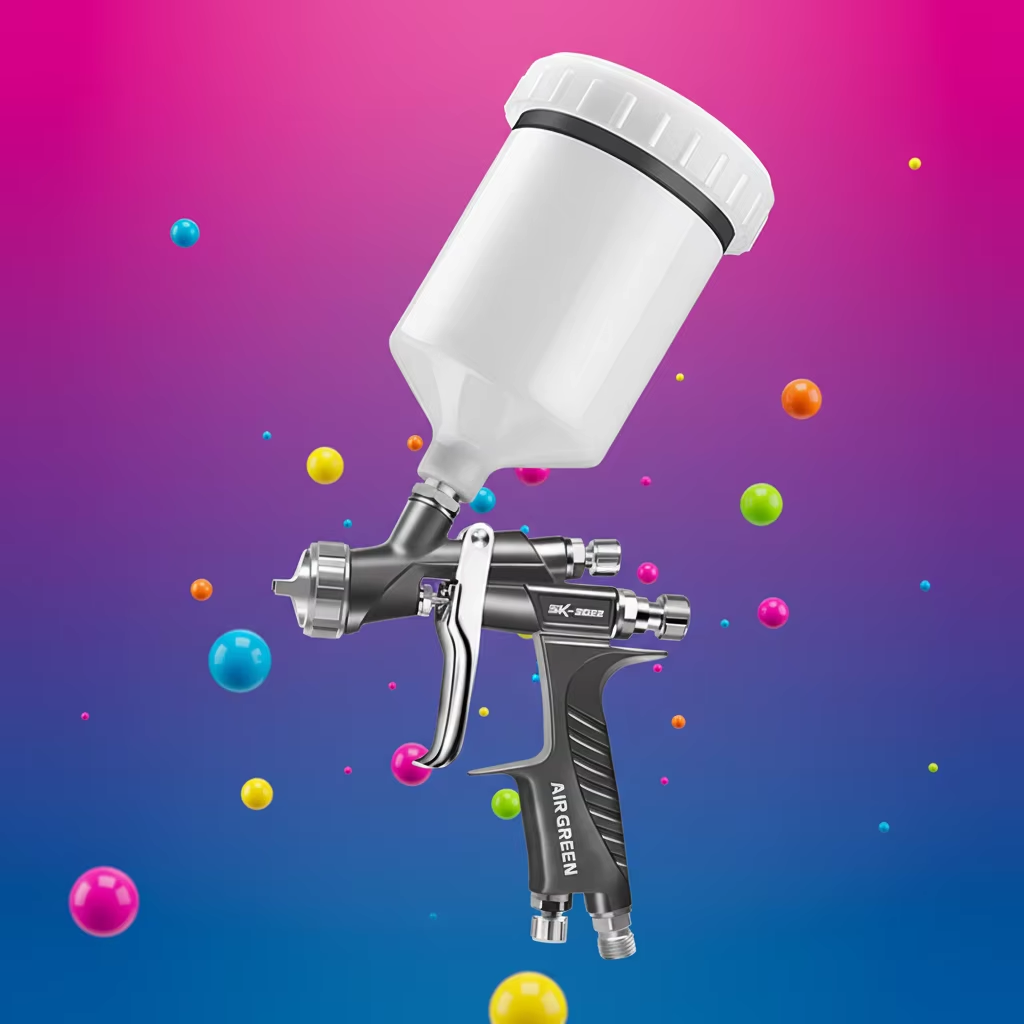 AIRGREEN Automotive Refinishing Gravity Feed Spray Gun