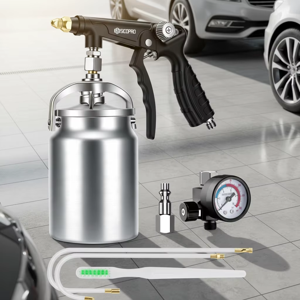 Professional Pneumatic Cleaning Spray Gun Kit with Aluminum Canister (Set Image 2)