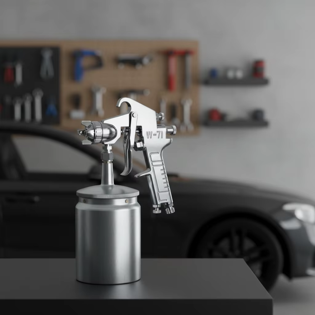 W-71 LVLP Spray Gun with Aluminum Cup – Professional Automotive Paint Tool #1