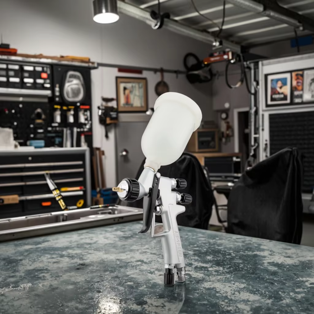 LVLP Automotive Refinishing Spray Gun with Gravity Cup – Precision Paint Tool
