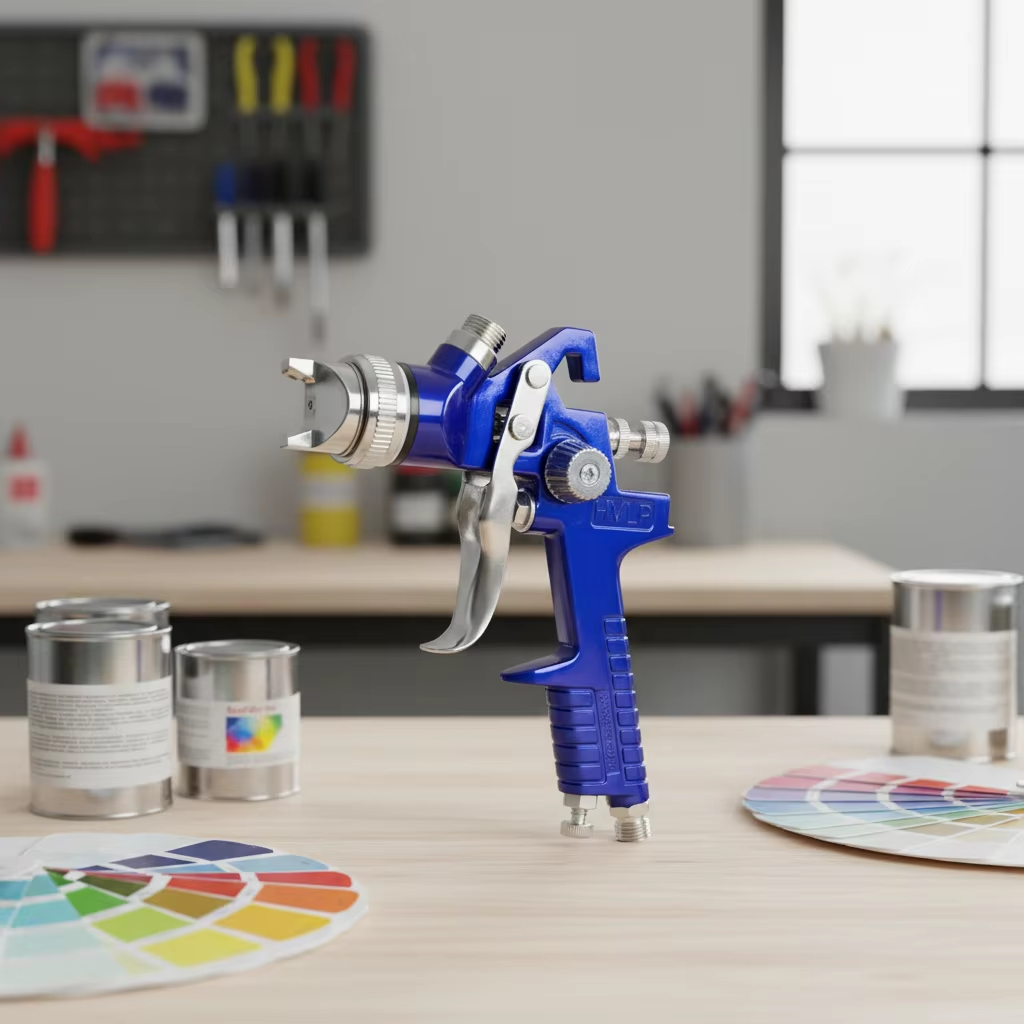 Compact LVLP Spray Gun for Precision Refinishing and Workshop Coating