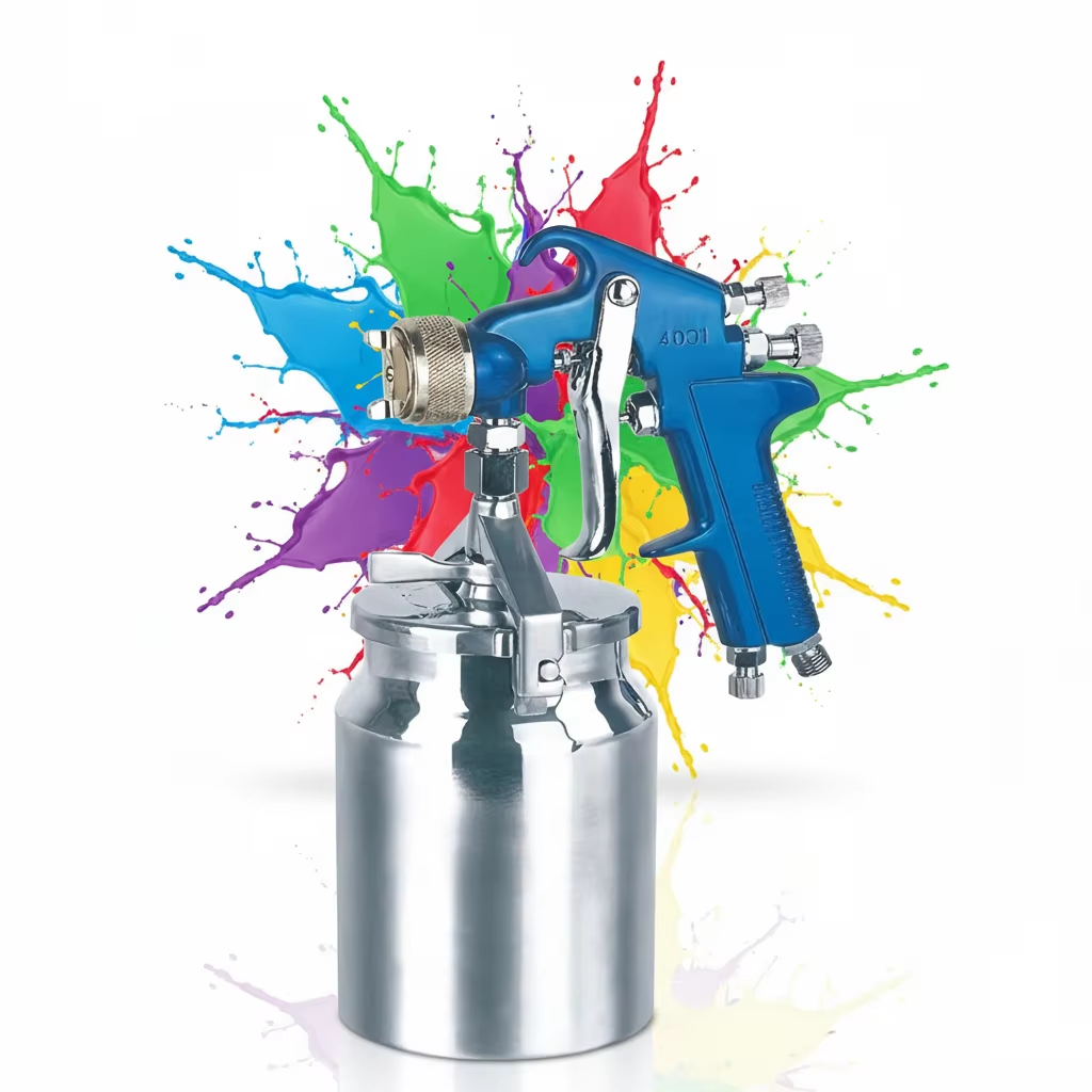 Industrial Repainting LVLP Spray Gun with Metal Cup for Surface Refinishing