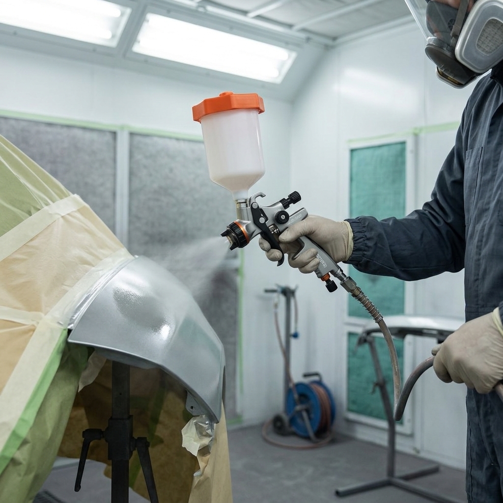 Automotive Body Shop LVLP Spray Gun for Panel Refinishing