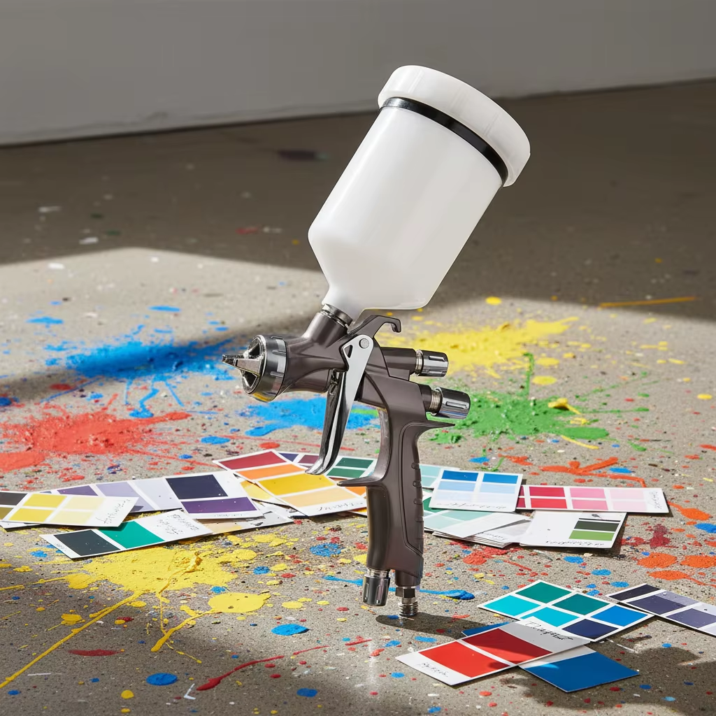 Professional LVLP Gravity Feed Spray Gun High Transfer Efficiency Paint Sprayer for Automotive & Industrial Use