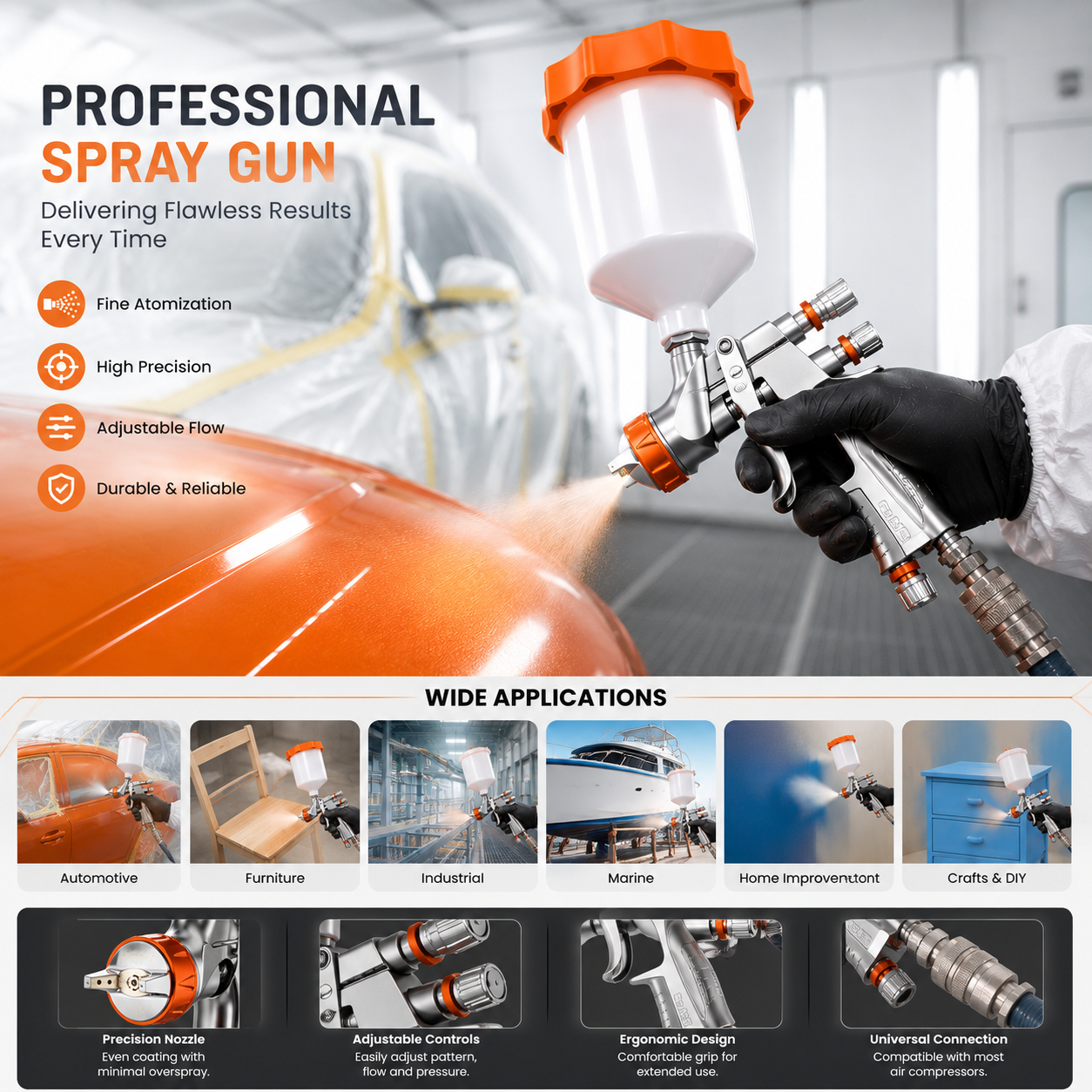 Panel Preparation and Test Spraying Before Automotive Refinish Coating