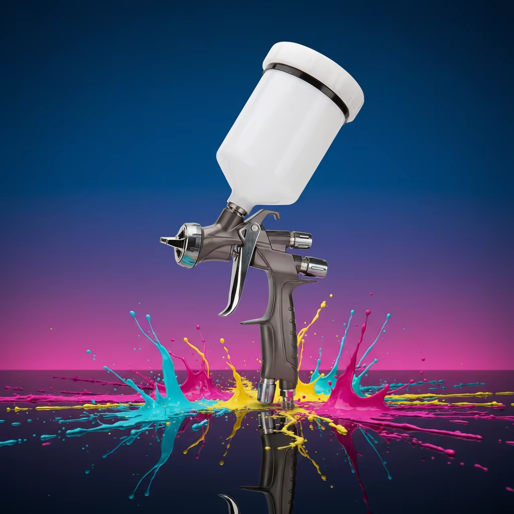 LVLP Professional Spray Gun Gravity Feed Automotive Paint Sprayer High Efficiency Coating Tool