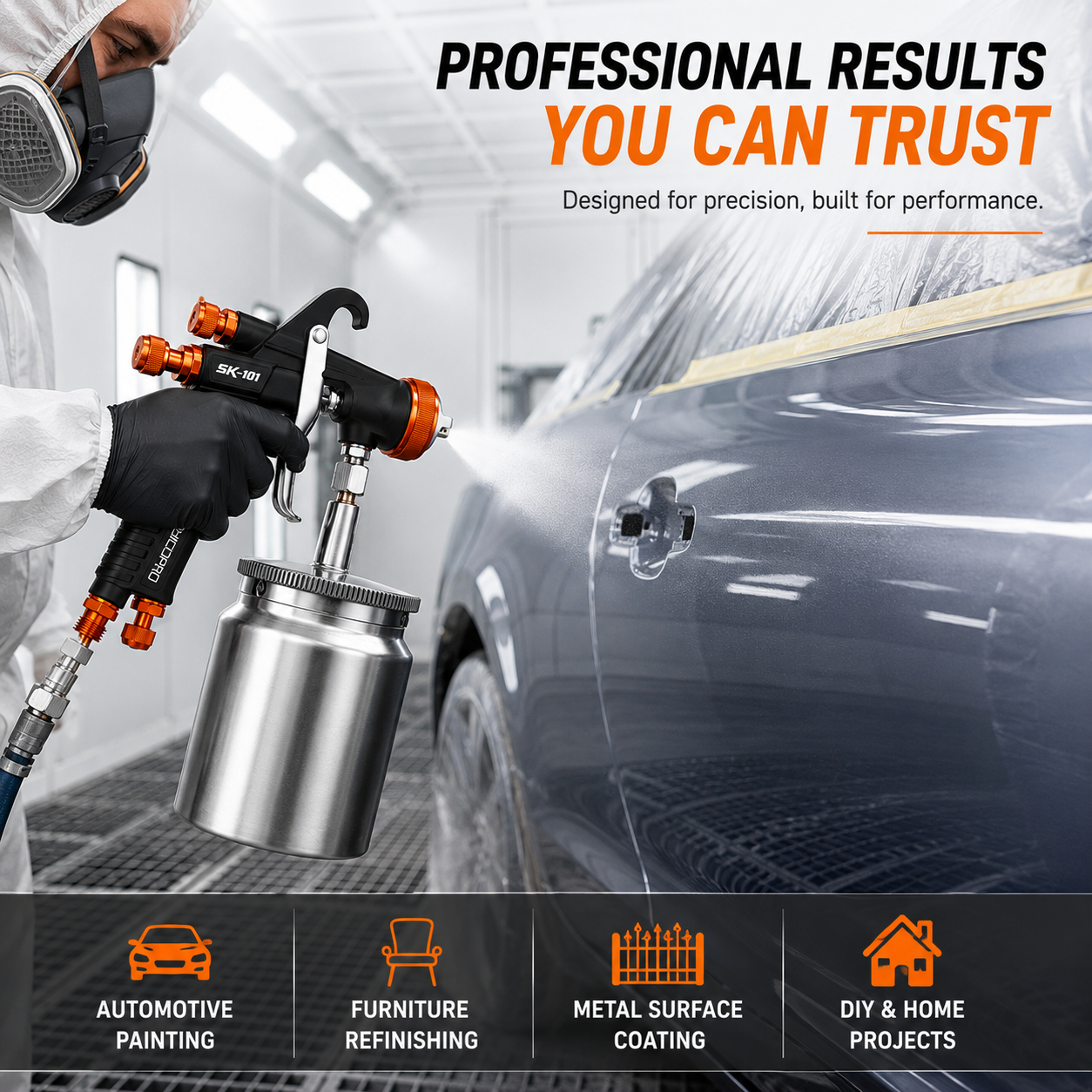 Reducing Overspray and Material Waste When Using an LVLP Spray Gun