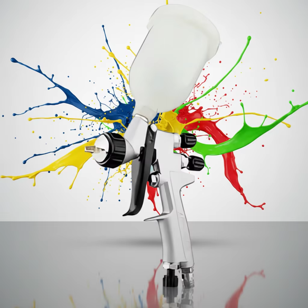 LVLP Fine Finish Spray Gun for Color Coating and Wall Painting