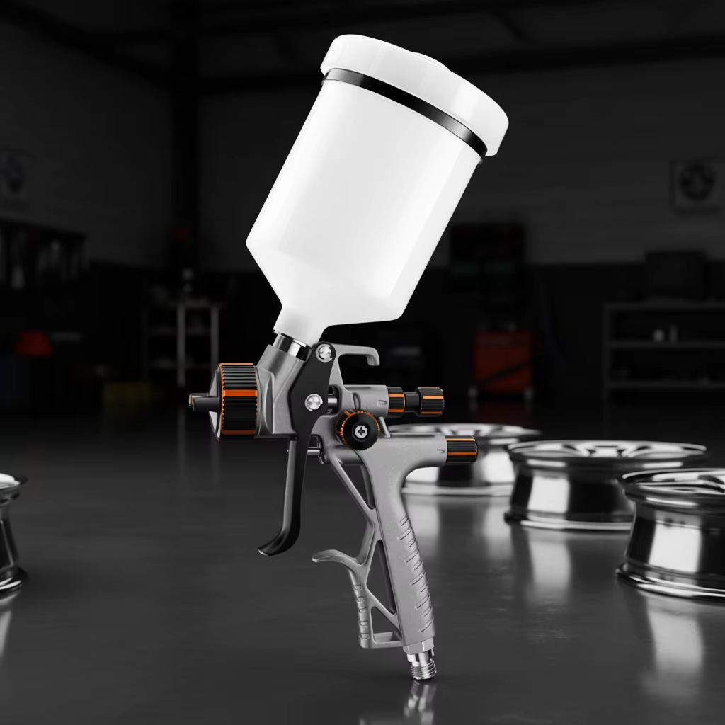 Professional Automotive Wheel Refinishing Gravity Spray Gun