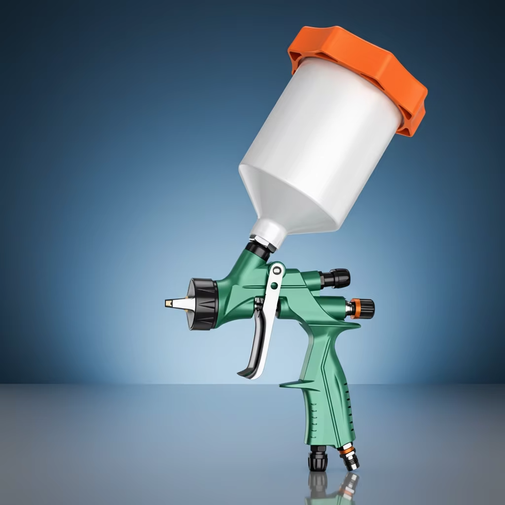 Professional LVLP Gravity Feed Spray Gun with High Transfer Efficiency for Automotive & Industrial Painting