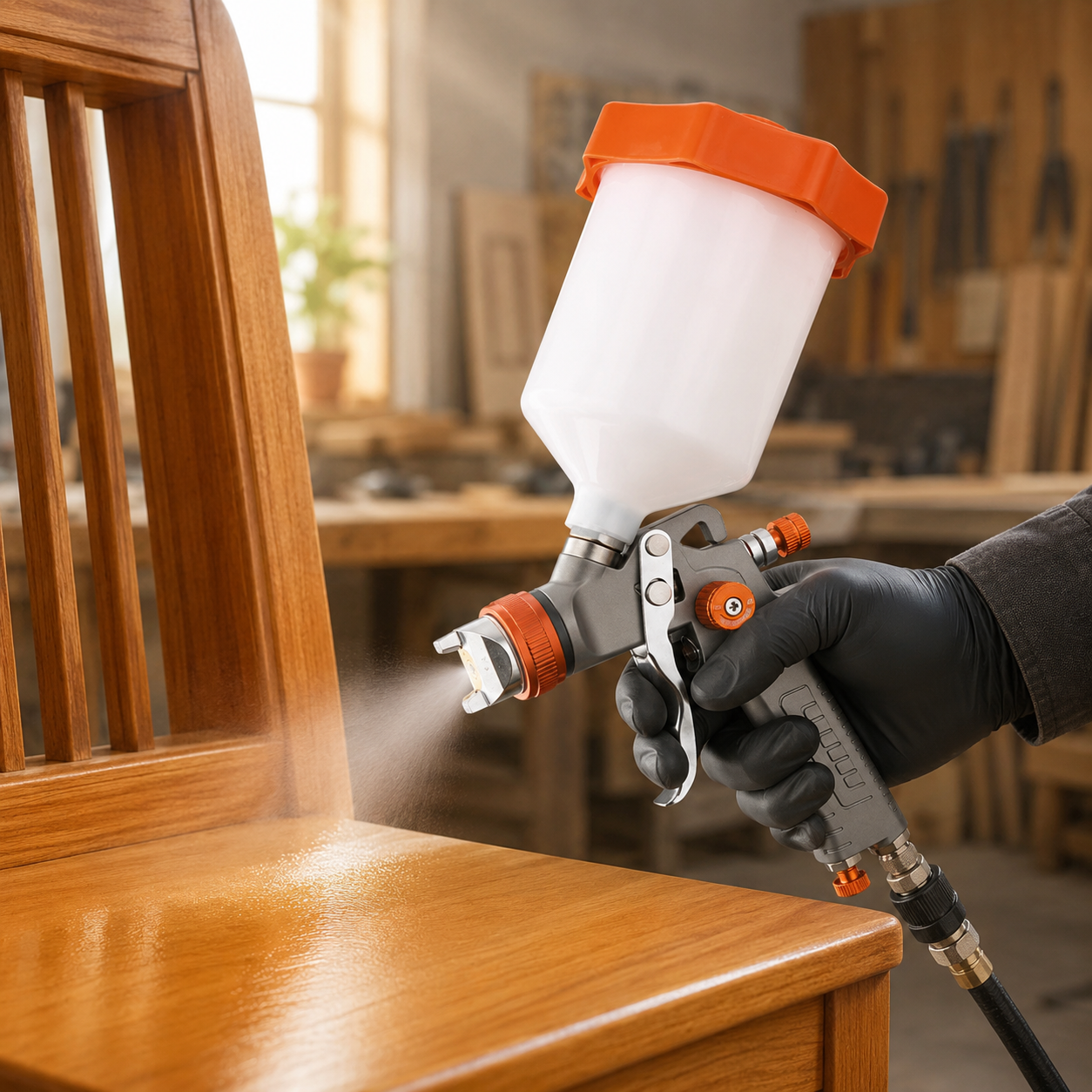 600ml Pneumatic Spray Gun for Automotive Refinishing