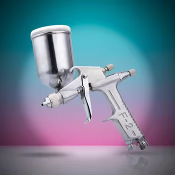Automotive HVLP Style Gravity Spray Gun with Smooth Atomization for Car Painting