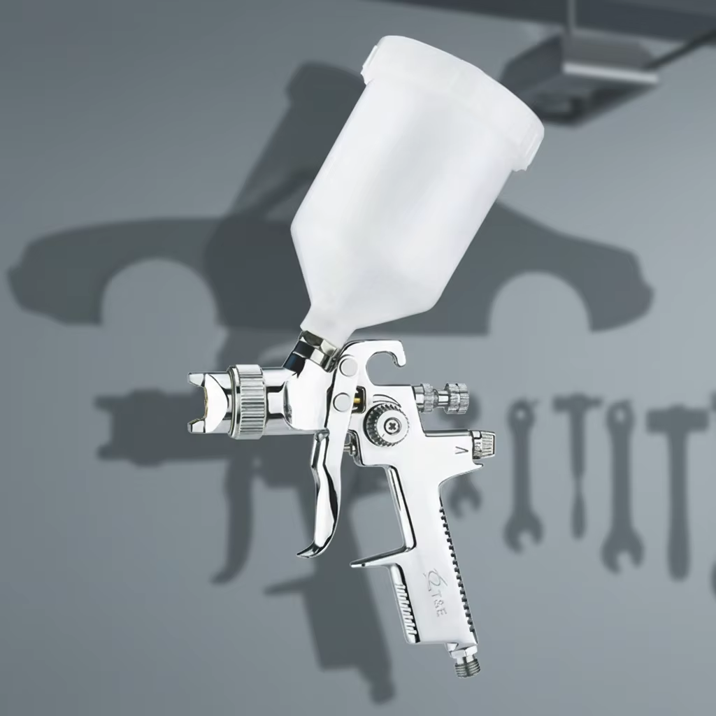 Auto Refinishing LVLP Spray Gun Set with Accessories for Smooth Professional Coating