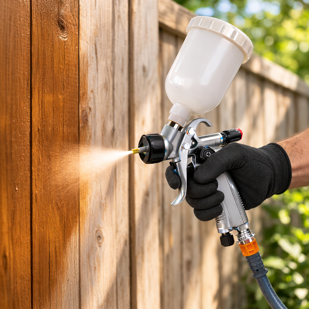 Precision Gravity Feed Automotive Paint Spray Gun for Smooth Even Coating
