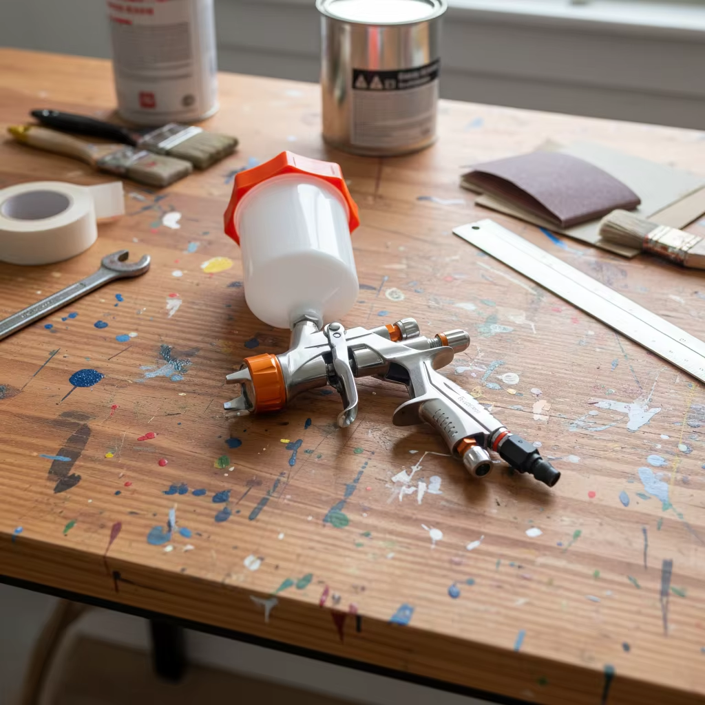 Automotive Refinish Gravity Spray Gun for Car Body Paint Application