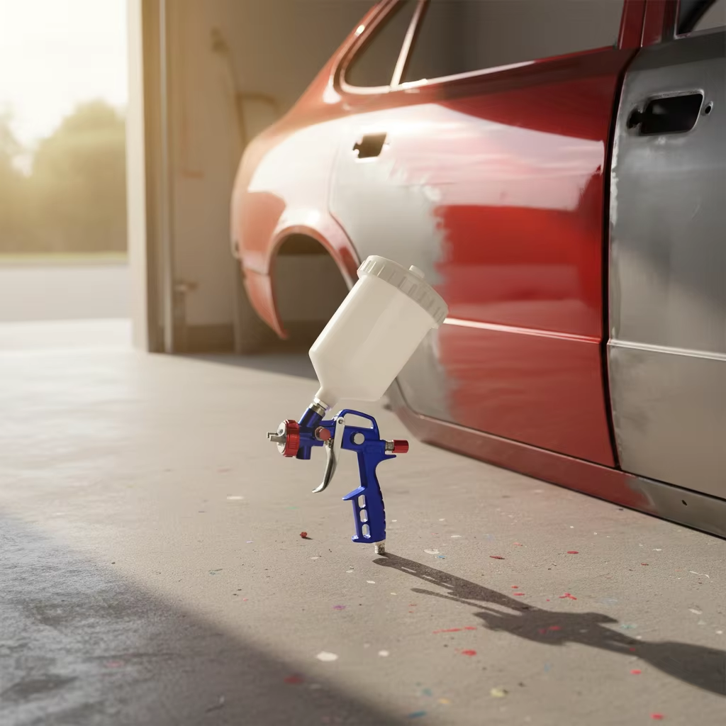 Garage Car Body Repair LVLP Spray Gun with Gravity Cup