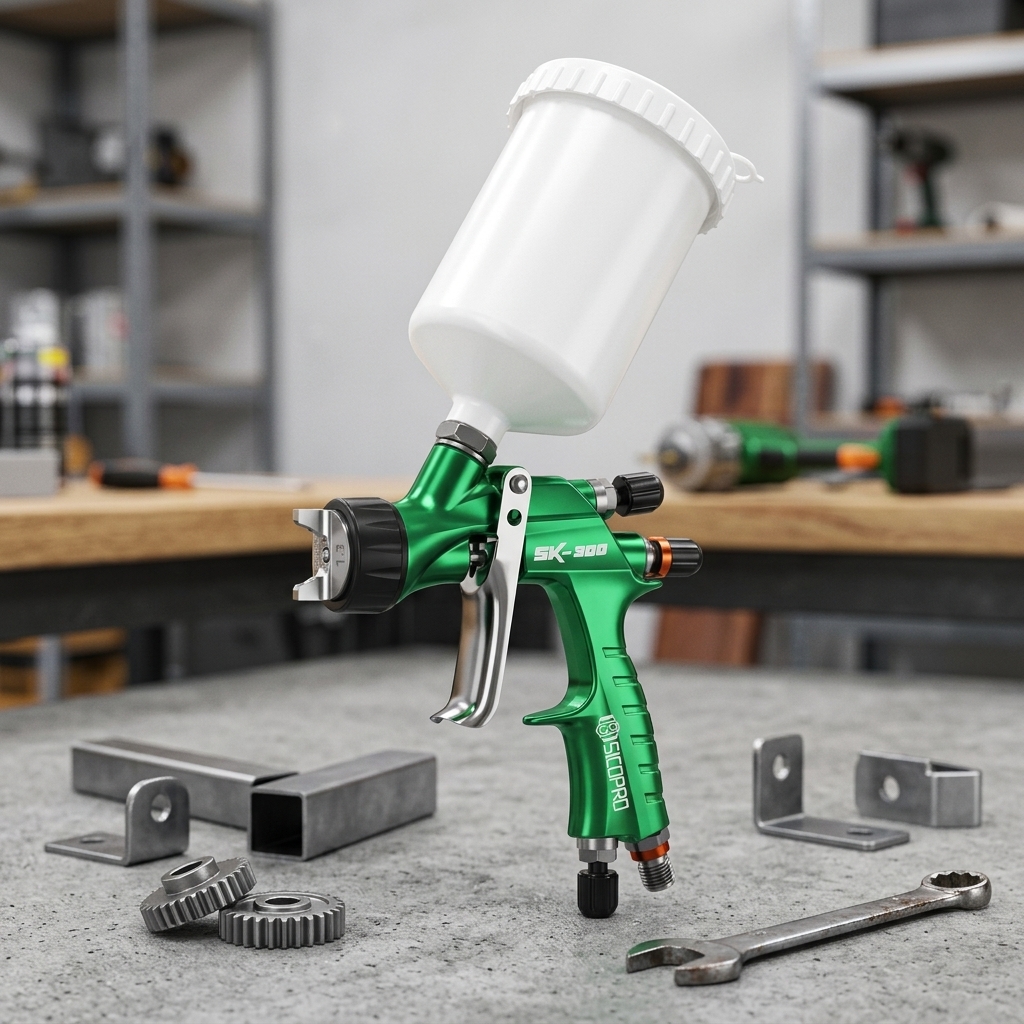 SK-300 LVLP Coating Spray Gun for Metal Parts and Fabrication