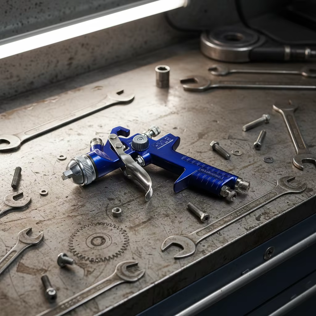 HVLP Industrial Blue Spray Gun Coating Equipment B6